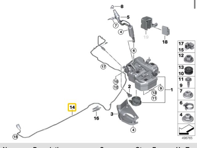 bontott BMW X1 AdBlue Cső