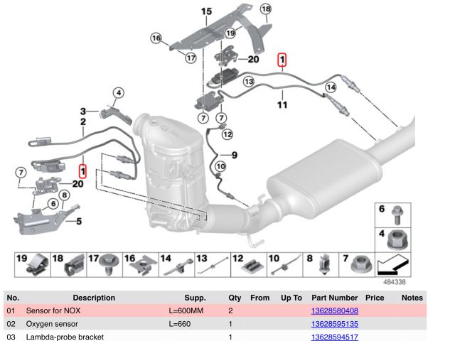 bontott BMW X1 Első Lambdaszonda