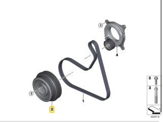 bontott BMW X1 Főtengely Szíjtárcsa