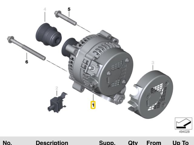 bontott BMW X1 Generátor