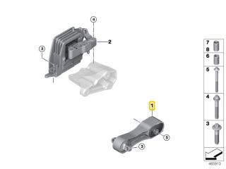 bontott BMW X1 Motor Tartó Bak (Pozíciófüggetlen)
