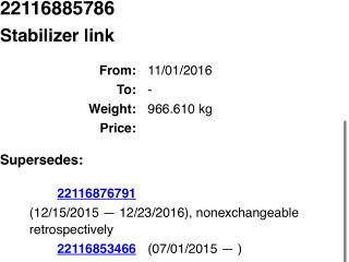 bontott BMW X1 Motor Tartó Bak (Pozíciófüggetlen)