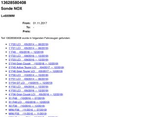 bontott BMW X1 Hátsó Lambdaszonda