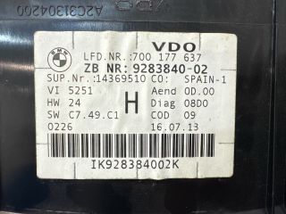 bontott BMW X1 Kilométeróra