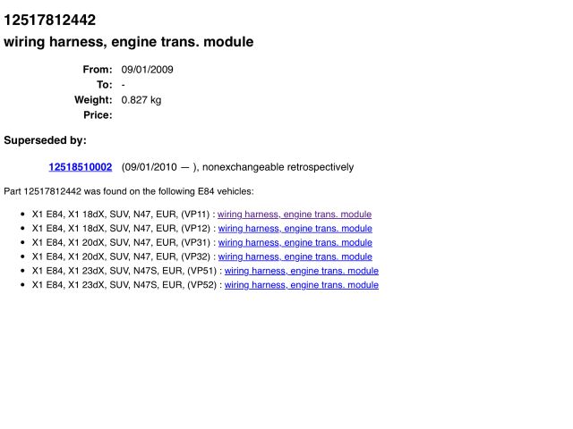 bontott BMW X1 Osztómű Vezérlő Modul