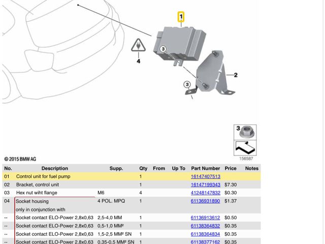 bontott BMW X1 Üzemanyag Szivattyú Relé