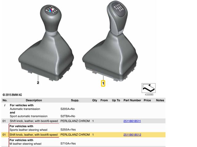 bontott BMW X1 Váltókar (Mechanikus)