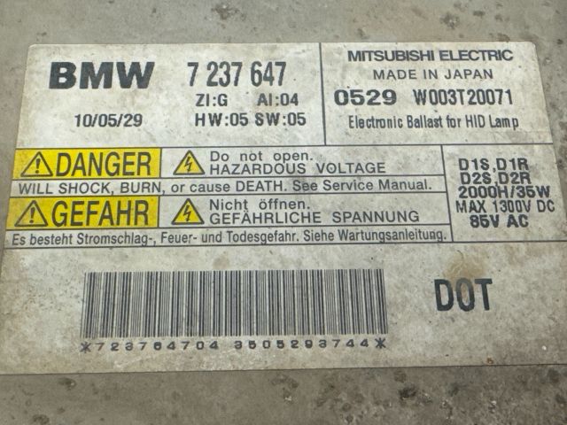 bontott BMW X1 Xenon Trafó