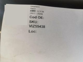 bontott BMW X2 Csomagtérajtó Díszléc