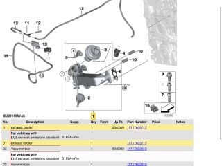 bontott BMW X3 EGR Hűtő