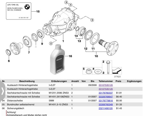 bontott BMW X3 Hátsó Differenciálmű