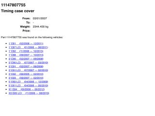 bontott BMW X3 Hátsó Vezérlés Burkolat