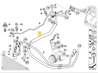 bontott BMW X3 Klíma Cső