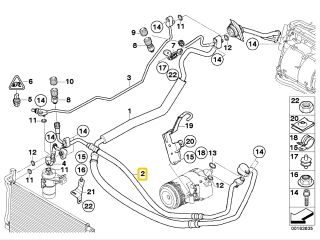 bontott BMW X3 Klíma Cső