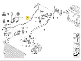 bontott BMW X3 Klíma Cső