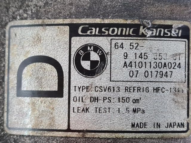 bontott BMW X3 Klímakompresszor