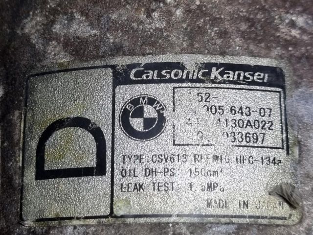 bontott BMW X3 Klímakompresszor