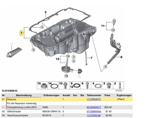 bontott BMW X3 Olajteknő