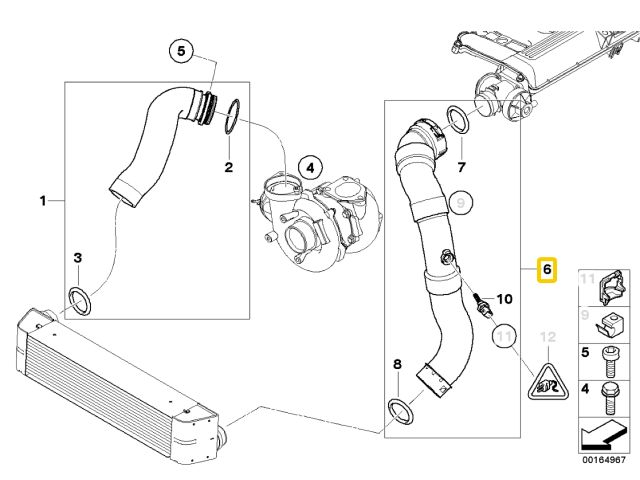 bontott BMW X3 Turbócső