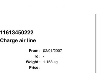 bontott BMW X3 Turbócső