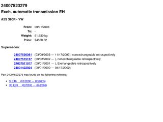 bontott BMW X3 Automata Váltó