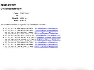 bontott BMW X3 Váltó Tartó Bak (Pozíciófüggetlen)