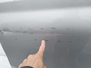 bontott BMW X3 Bal első Ajtó (Üres lemez)