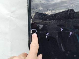 bontott BMW X3 Bal első Ajtó (Üres lemez)