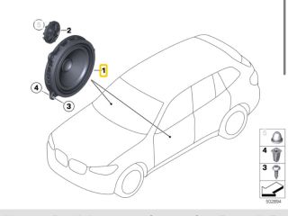 bontott BMW X3 Bal első Hangszóró