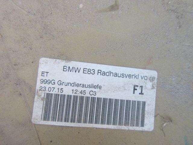 bontott BMW X3 Bal első Sárvédő Díszléc