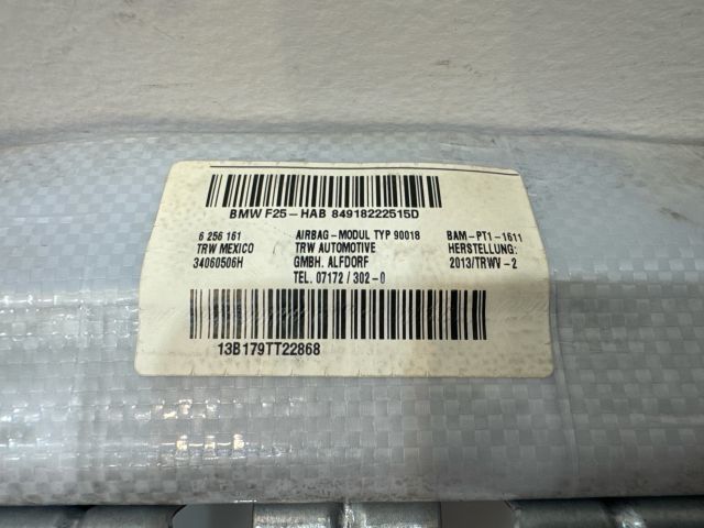 bontott BMW X3 Bal Függönylégzsák és Oldallégzsák