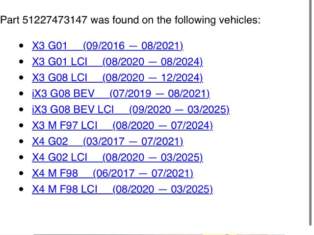 bontott BMW X3 Bal hátsó Ajtózár
