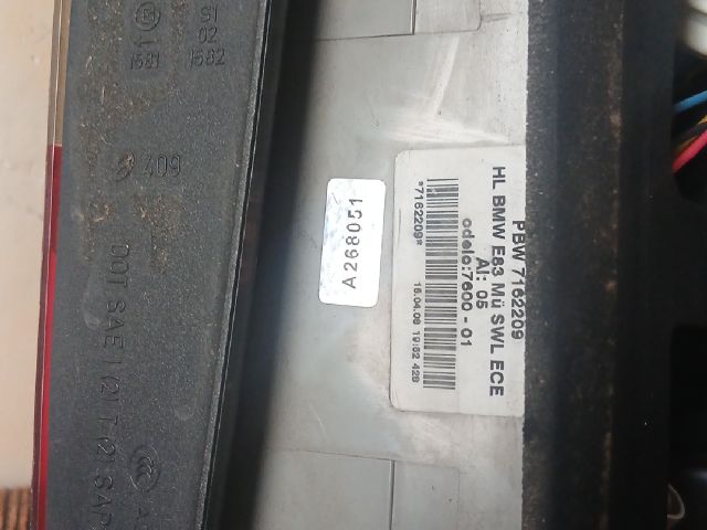 bontott BMW X3 Bal Hátsó Lámpa