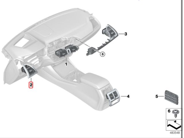 bontott BMW X3 Bal Szellőző