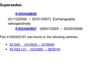 bontott BMW X3 Csomagtérajtó (Üres lemez)