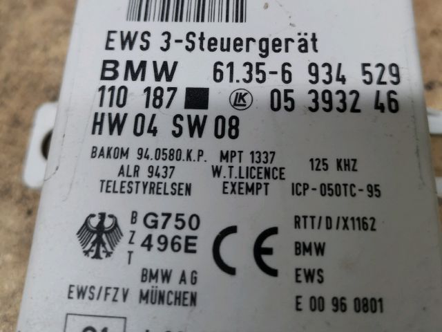 bontott BMW X3 EWS Elektronika