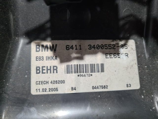 bontott BMW X3 Fűtőmotor (Klímás)