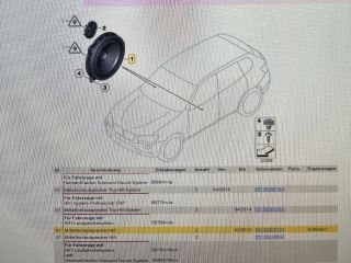 bontott BMW X3 Hangszóró (Pozíciófüggetlen)
