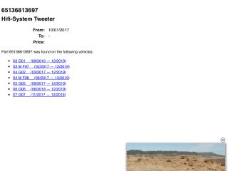 bontott BMW X3 Hangszóró (Pozíciófüggetlen)