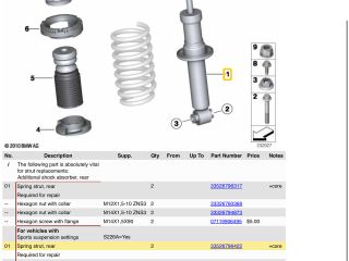 bontott BMW X3 Hátsó Lengéscsillapító (Pozíciófüggetlen)