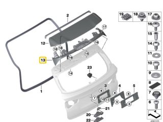 bontott BMW X3 Hátsó Szárny Légterelő