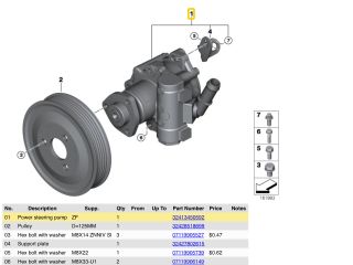 bontott BMW X3 Hidraulika Szivattyú