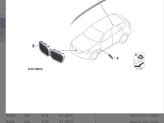 bontott BMW X3 Hűtőrács