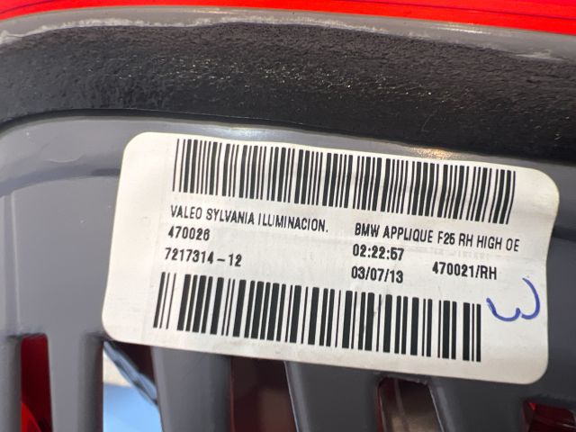 bontott BMW X3 Jobb Belső Hátsó Lámpa