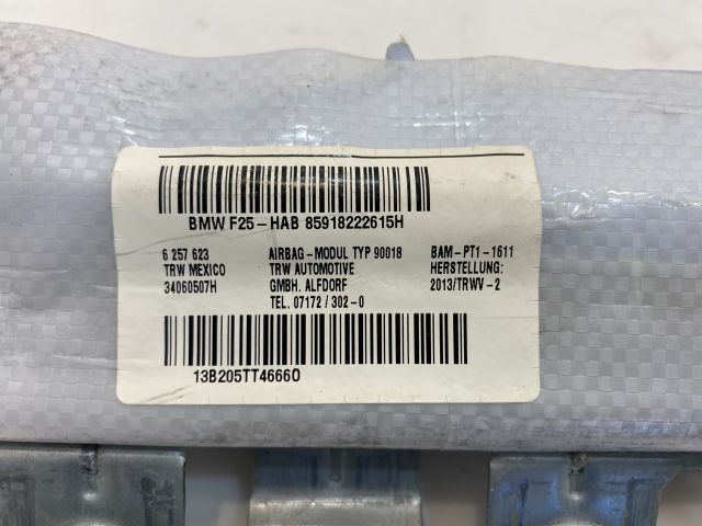 bontott BMW X3 Jobb Függönylégzsák és Oldallégzsák