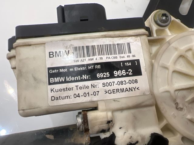 bontott BMW X3 Jobb hátsó Ablakemelő Szerkezet (Elektromos)