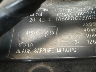 bontott BMW X3 Jobb hátsó Ajtó (Üres lemez)