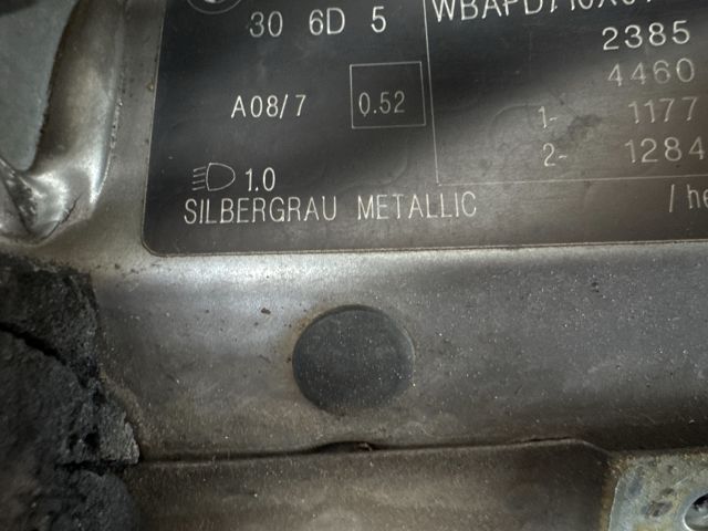 bontott BMW X3 Jobb hátsó Ajtó (Üres lemez)