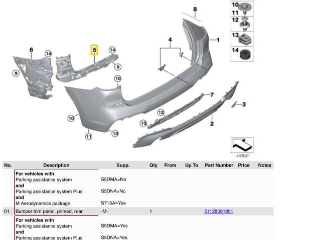 bontott BMW X3 Jobb hátsó Lökhárító Tartó (Műanyag)