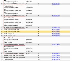 bontott BMW X3 Jobb hátsó Lökhárító Tartó (Műanyag)